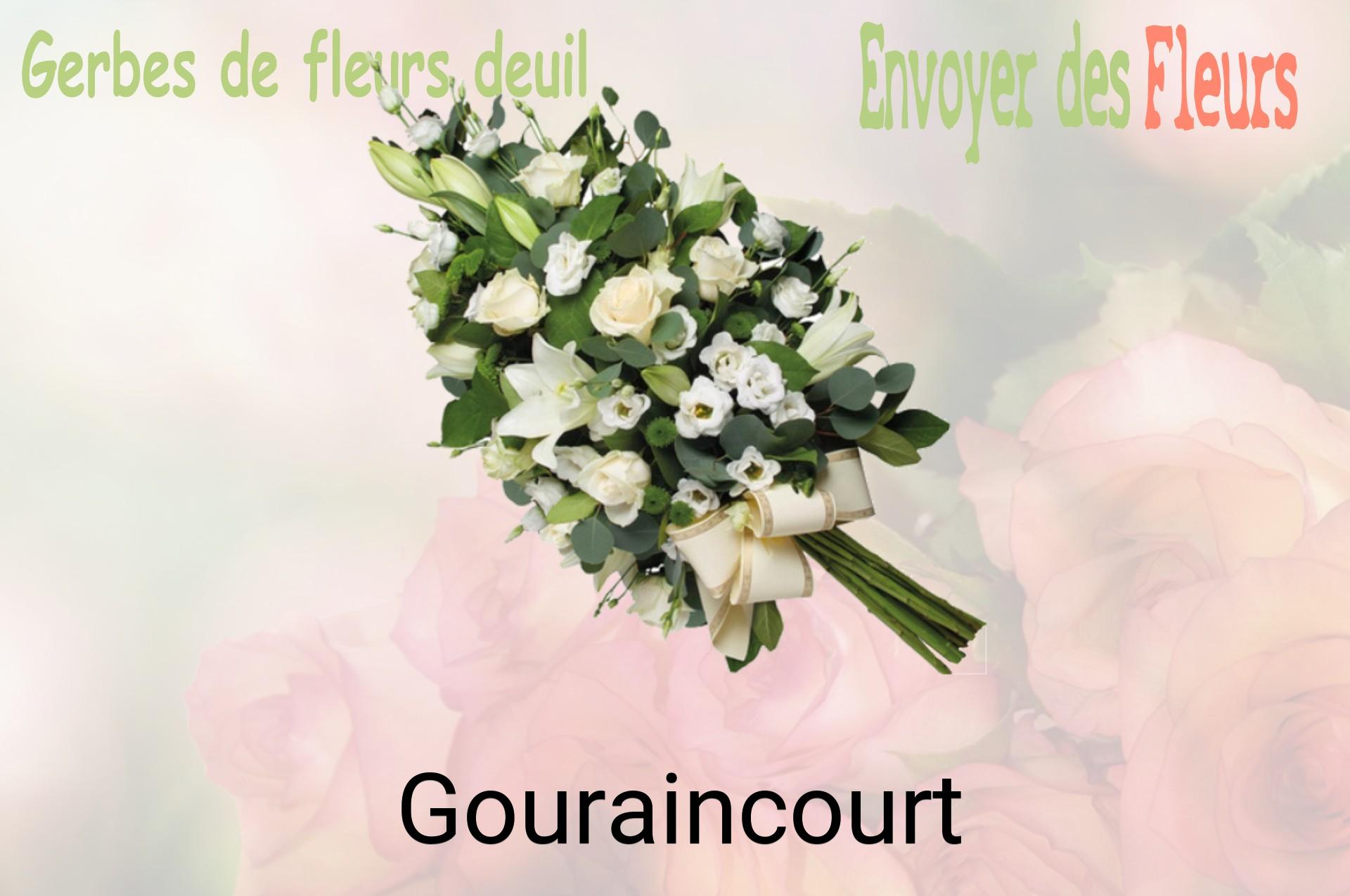 Gerbe de fleurs de deuil livrée à Gouraincourt